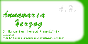 annamaria herzog business card